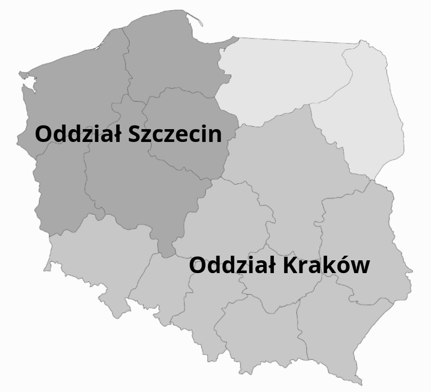 Mapa Oddziałów