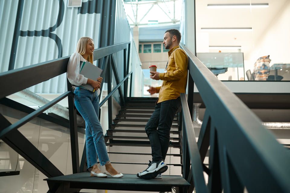 Modern steel stairs - trends in design and architecture.